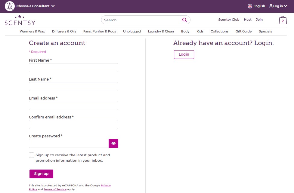 Scentsy Club Login