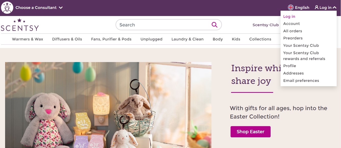 Scentsy Club Login
