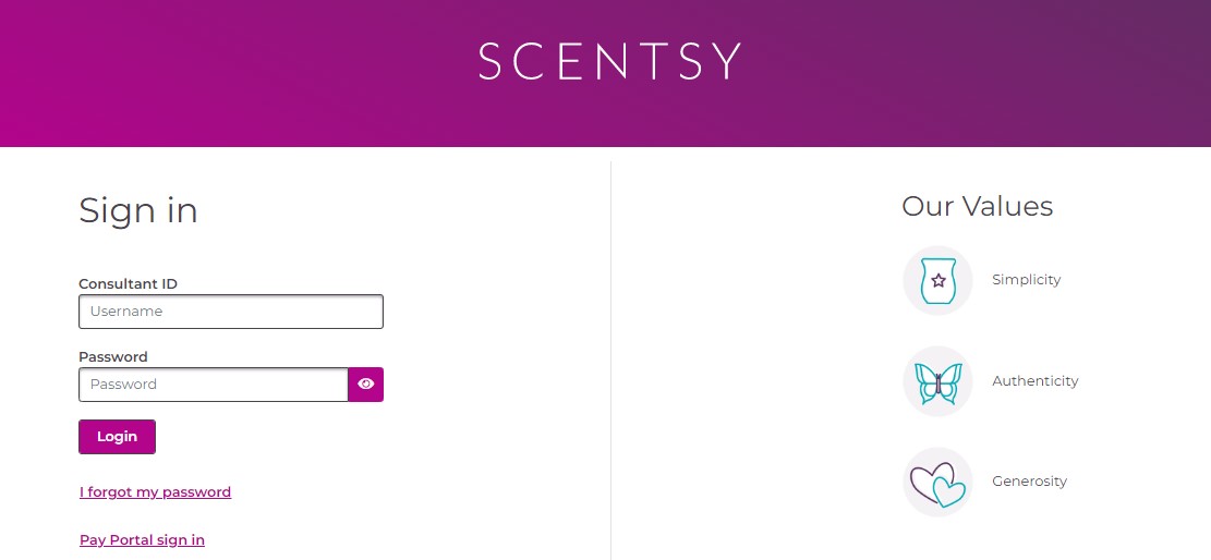 Scentsy Workstation Login 